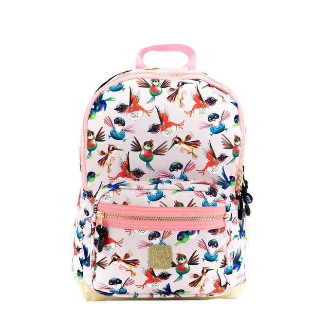 Pick & Pack Birds Rucksack M zartrosa