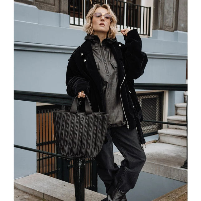 Cowboysbag Shopper Panama X Carolien Spoor Black