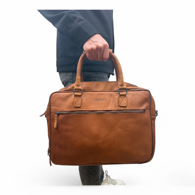 DSTRCT Preston Park 2 Vaks Laptoptas 17 inch