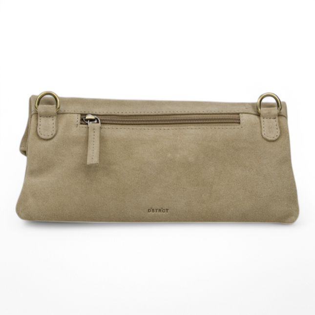 DSTRCT Schoudertas 2 vaks Met Overslag Suède