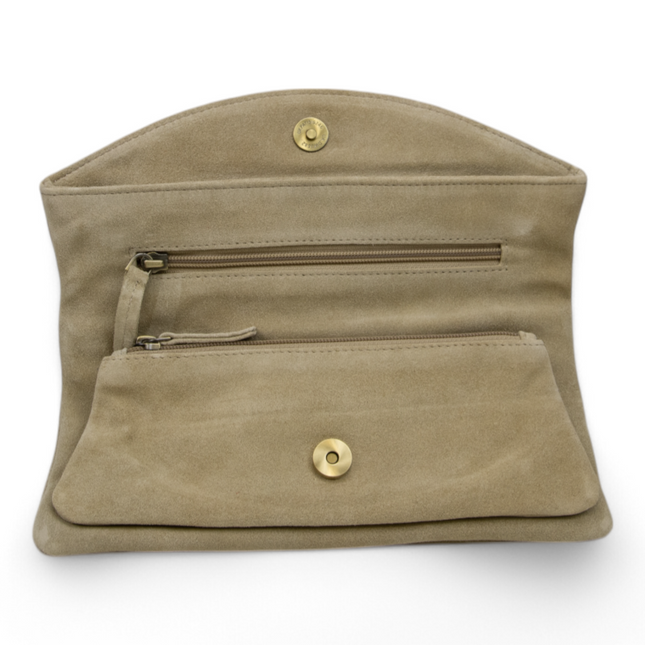 DSTRCT Schoudertas 2 vaks Met Overslag Suède