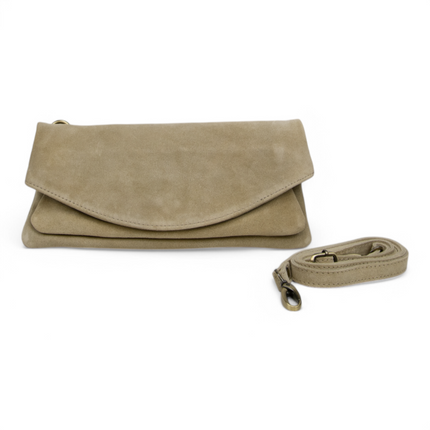 DSTRCT Schoudertas 2 vaks Met Overslag Suède