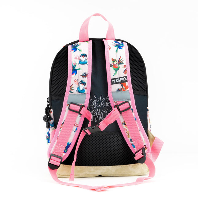 Pick &amp; Pack Birds Rucksack M zartrosa