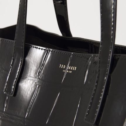 Ted Baker – Große Croccon-Tasche mit Symbol