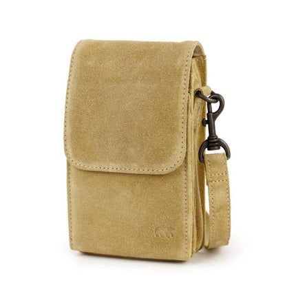 Bärendesign-Umhängetasche aus Leder-Wildleder Robbie SU2650