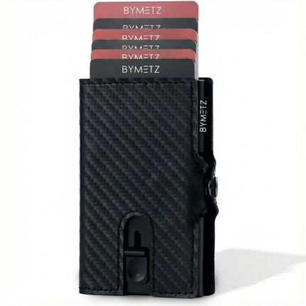 ByMetz Ausziehbarer Kartenhalter Anti Skim - Hunter Leder