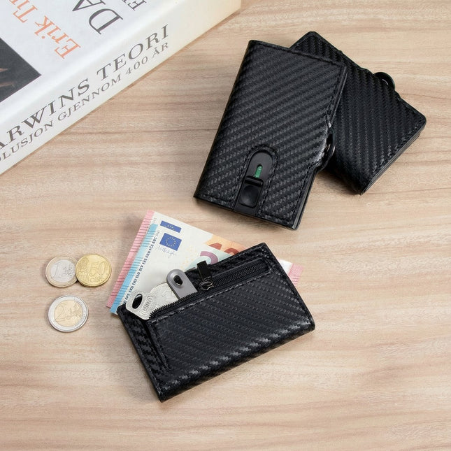 ByMetz Ausziehbarer Kartenhalter Anti Skim - Hunter Leder