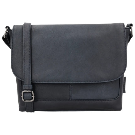 Beagles Benidorm Leder-Umhängetasche mit Wickelverschluss