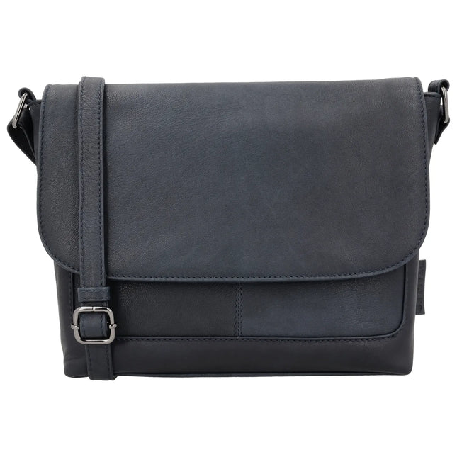 Beagles Benidorm Leder-Umhängetasche mit Wickelverschluss