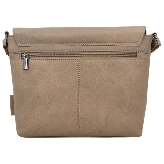 Beagles Benidorm Leder-Umhängetasche mit Wickelverschluss