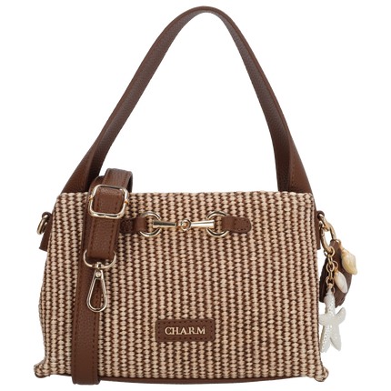 Charm London Santorini Crossbody Tas Bruin