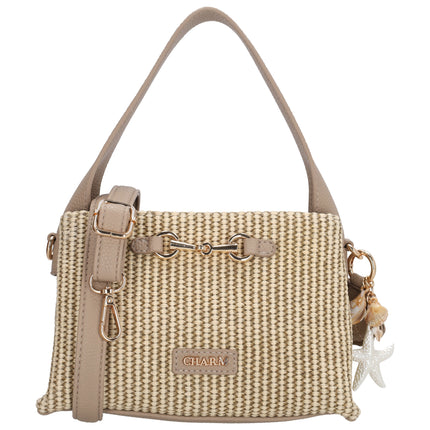 Charm London Santorini Crossbody Tas Taupe