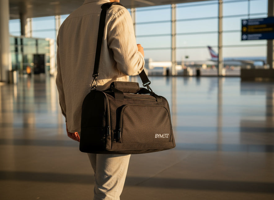 ByMetz 40 x 30 x 20 Reisetasche Transavia, Ryanair &amp; Corendon mit Kofferhülle