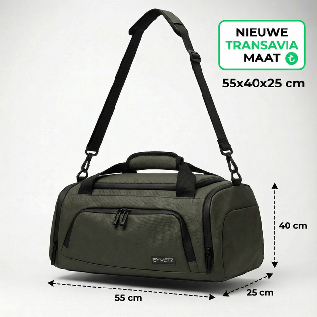 ByMetz 55x40x25 Transavia 3-WAY Boarding Bag Reisetasche/Rucksack