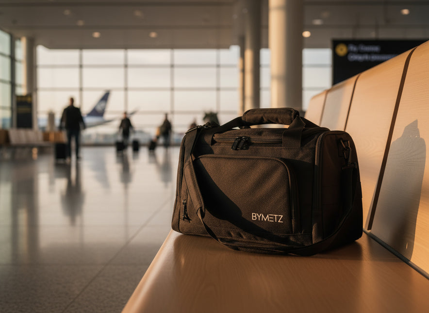 ByMetz 40 x 30 x 20 Reisetasche Transavia, Ryanair &amp; Corendon mit Kofferhülle