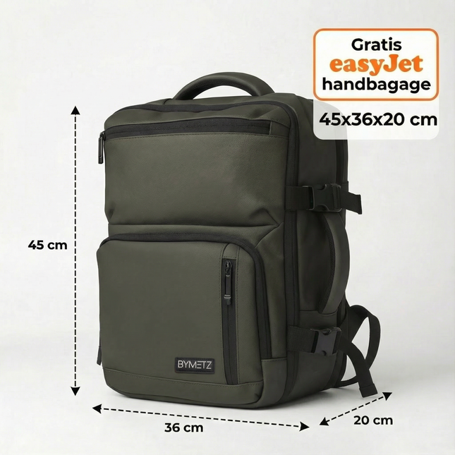 ByMetz Rucksack 45x36x20 - Easyjet Maximaler Inhalt 45 x 36 x 20