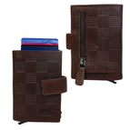 Blockmuster dunkelbraun