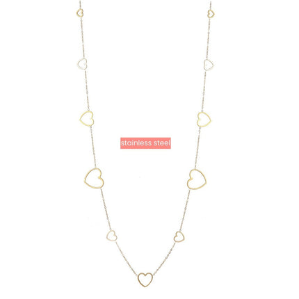 Day & Eve by Go Dutch Label Herz-Wellen-Halskette