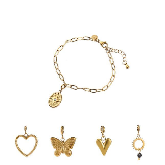 Day &amp; Eve by Go Dutch Label Armband mit kleinen Tropfen