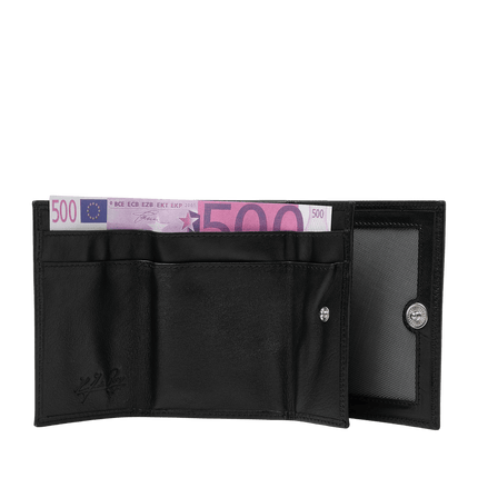 dR Amsterdam Herren-Geldbörse „Over Slag“ mit Sichtfenster, RIFD