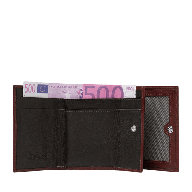dR Amsterdam Herren-Geldbörse „Over Slag“ mit Sichtfenster, RIFD