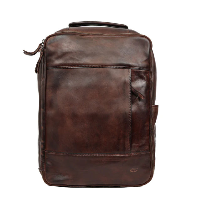 Bären-Design Lederrucksack Herren CL43738