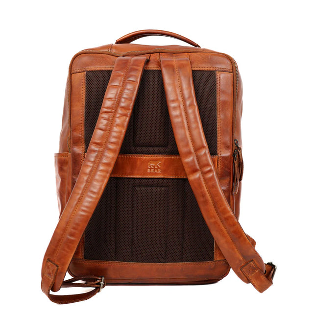 Bären-Design Lederrucksack Herren CL43738