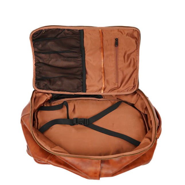 Bären-Design Lederrucksack Herren CL43738