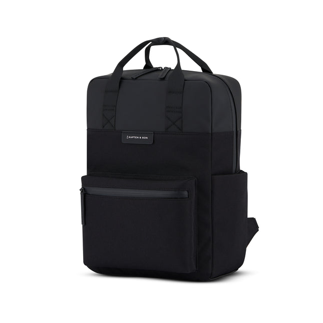 Kapten &amp; Son Rucksack Bergen Pro All Black 15 Zoll
