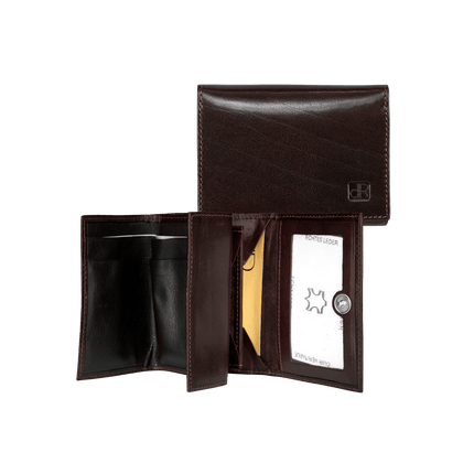 dR Amsterdam Herren-Geldbörse „Over Slag“ mit Sichtfenster, RIFD