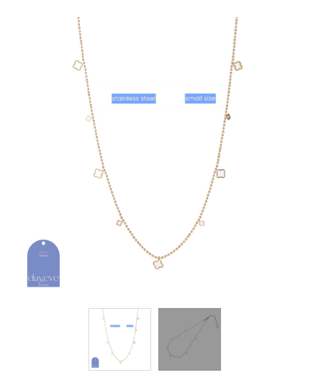 Day &amp; Eve by Go Dutch Label – Halskette mit 3 Blumen