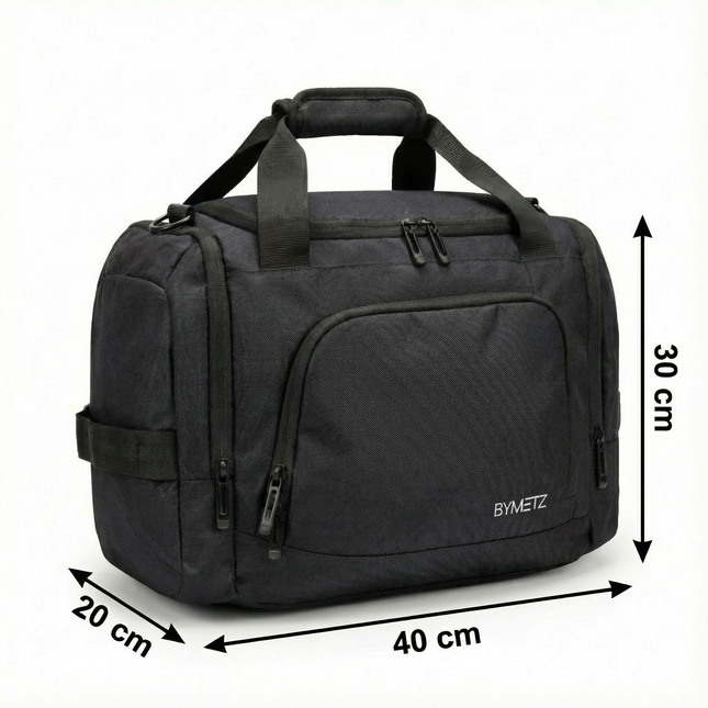 ByMetz 40 x 30 x 20 Reisetasche Transavia, Ryanair &amp; Corendon mit Kofferhülle