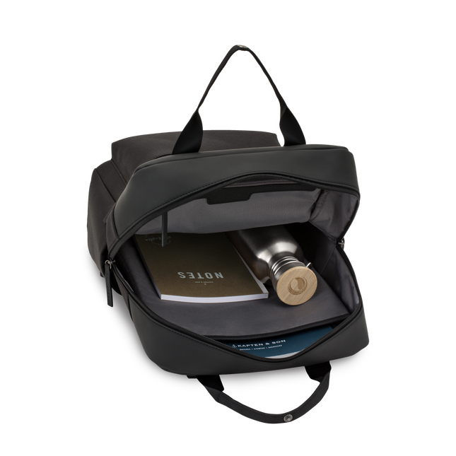 Kapten &amp; Son Rucksack Bergen All Black 15 Zoll