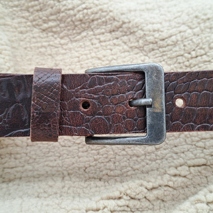 ByMetz Riem Roma Bruin Croco