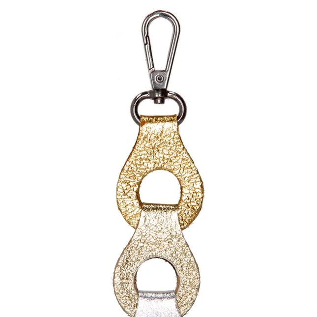 Charm London Leren Schouderband Multi Goud
