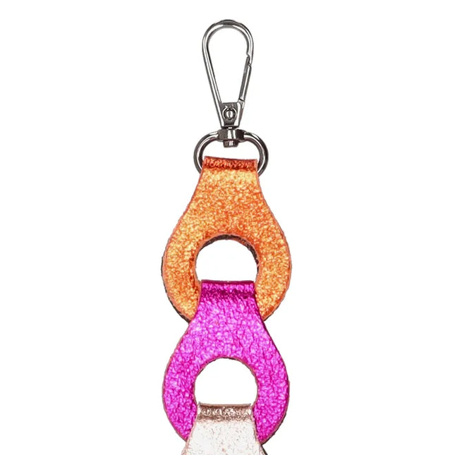 Charm London Leren Schouderband Multicolor