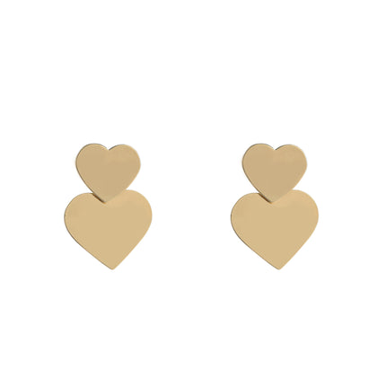 Day & Eve by Go Dutch Label 2 Hearts Earrings