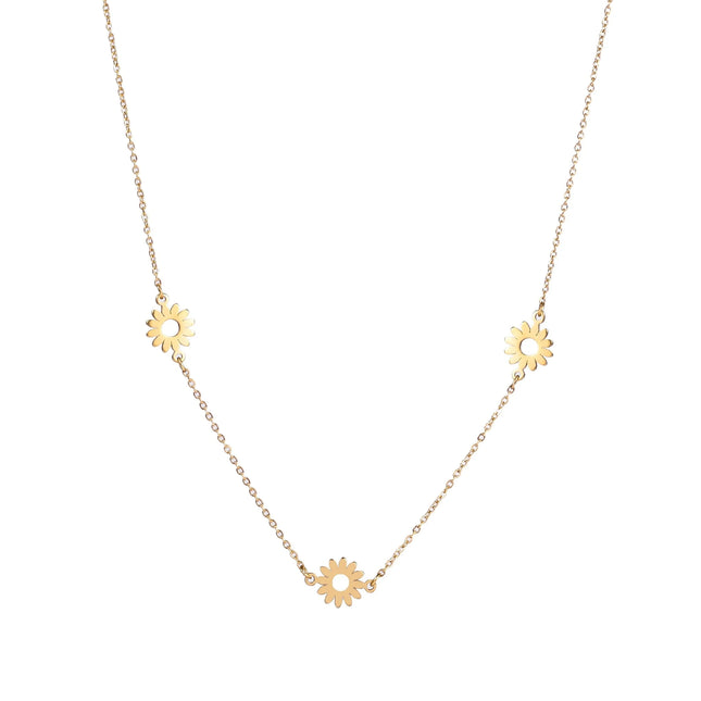 Day & Eve by Go Dutch Label 3 Flowers Necklace