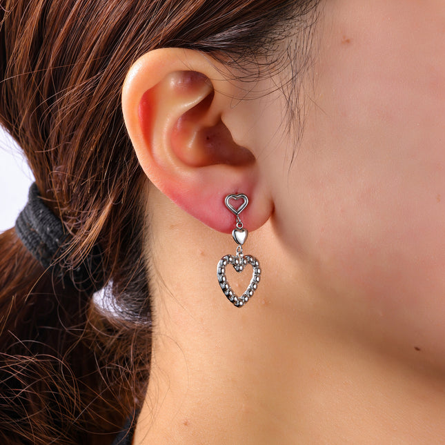Day & Eve by Go Dutch Label 3 Hearts Earrings