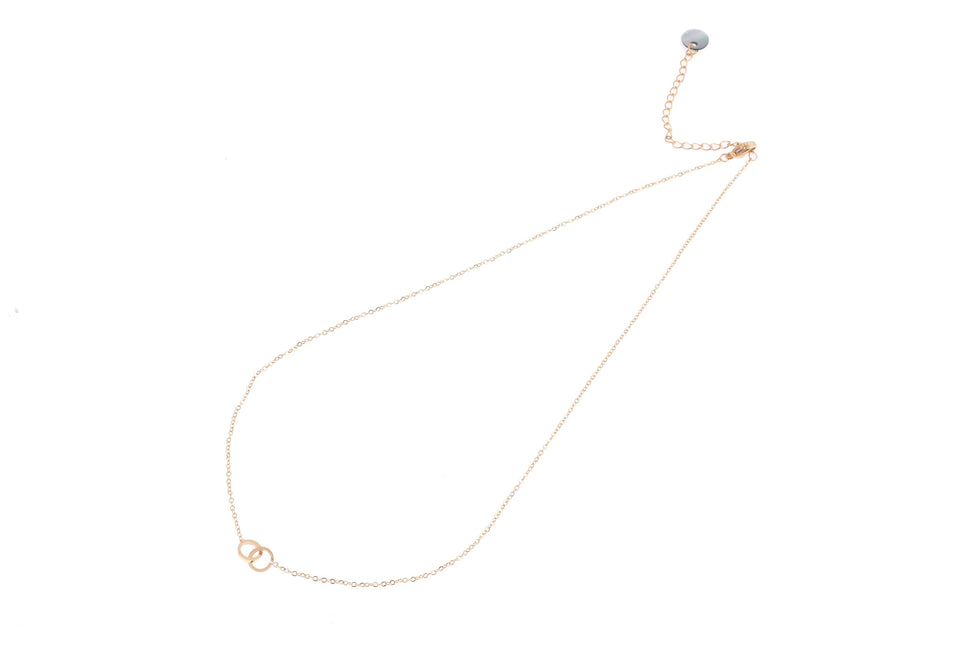 Day & Eve by Go Dutch Label Double Circle Necklace