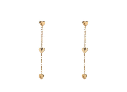 Day & Eve by Go Dutch Label Hearts on the Chain Earrings
