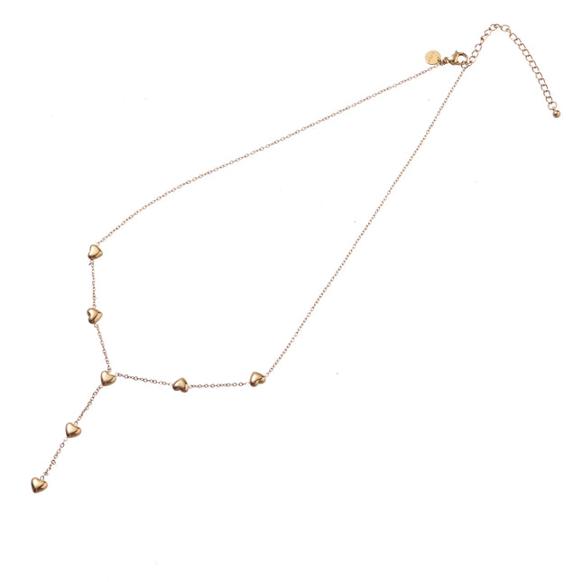 Day & Eve by Go Dutch Label Hearts On The Chain Necklace