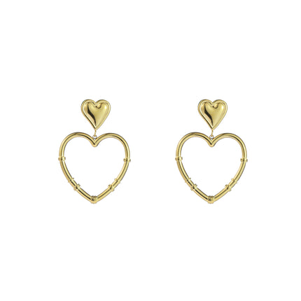 Day & Eve by Go Dutch Label Wrapped Heart Earrings
