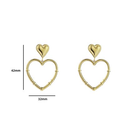 Day & Eve by Go Dutch Label Wrapped Heart Earrings