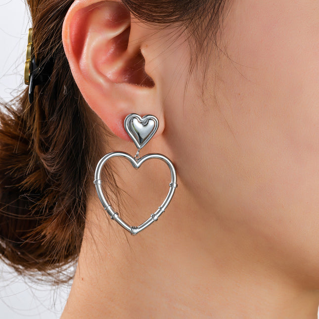 Day & Eve by Go Dutch Label Wrapped Heart Earrings