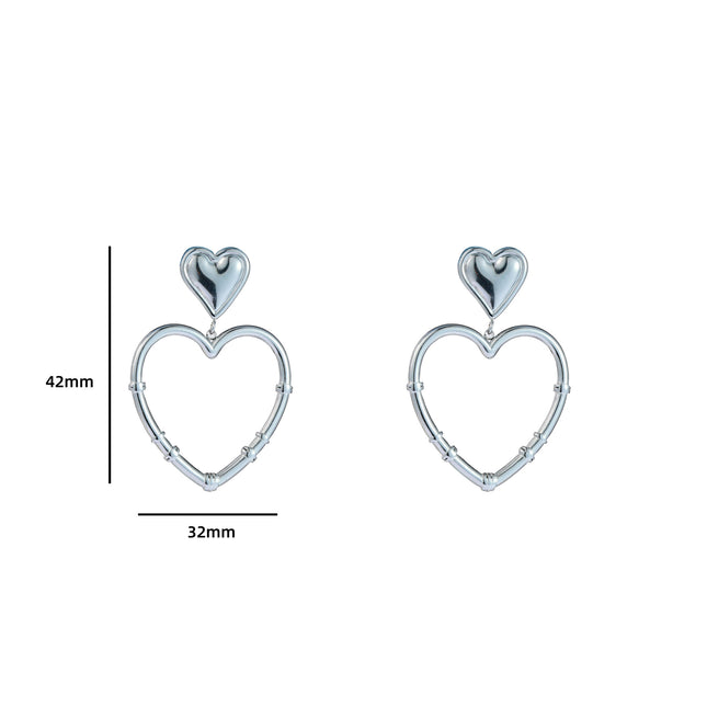 Day & Eve by Go Dutch Label Wrapped Heart Earrings