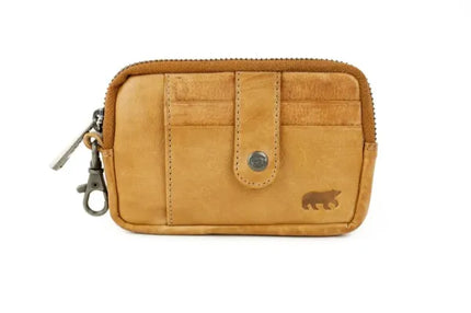 Bear Design Carrie Leder Schlüsseletui / Reißverschluss-Geldbörse CP 4110