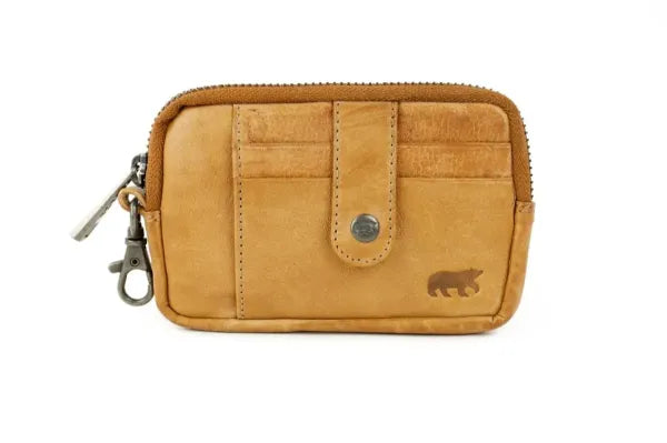 Bear Design Carrie Leder Schlüsseletui / Reißverschluss-Geldbörse CP 4110