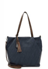 Blau/Taupe