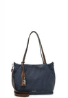 Blau/Taupe